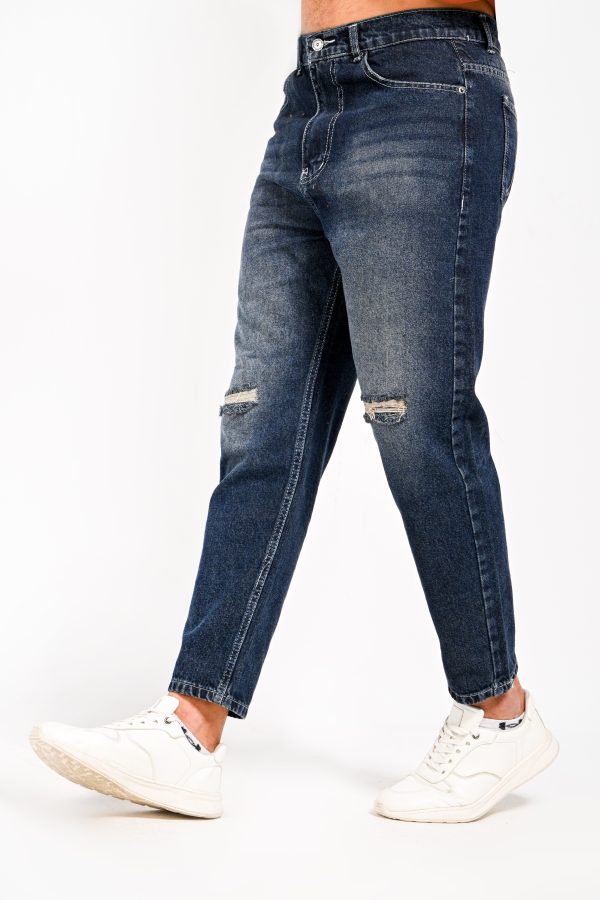 بنطلون جينز Boyfriend كاتنج رجالي  - Velaro