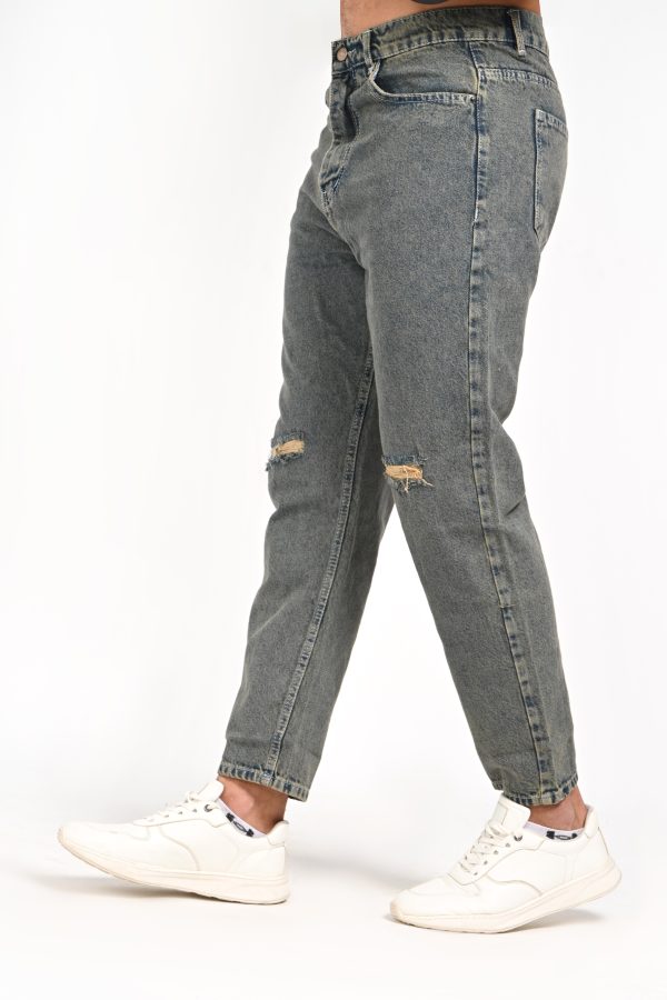 بنطلون جينز Boyfriend كاتنج رجالي  - Velaro
